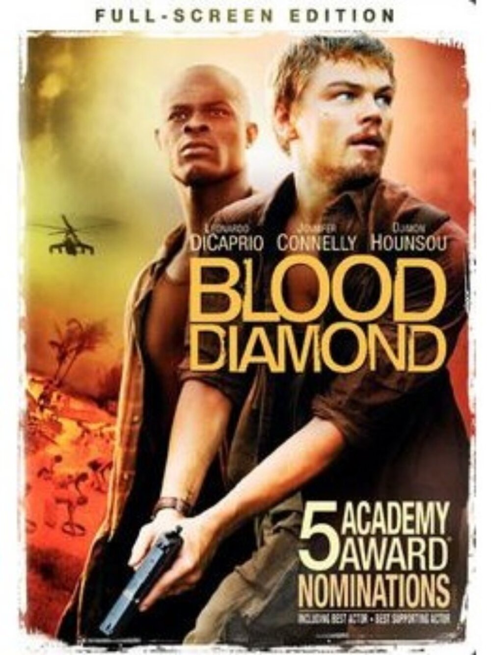 Blood Diamond Full Screen Edition 2006 Leonardo DiCaprio Warner Bros DVD Action